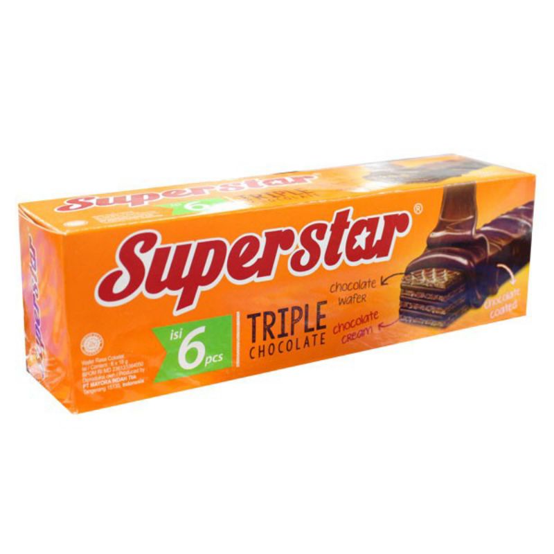 

Superstar Wafer Triple Choco 18gr x 12pcs/dus