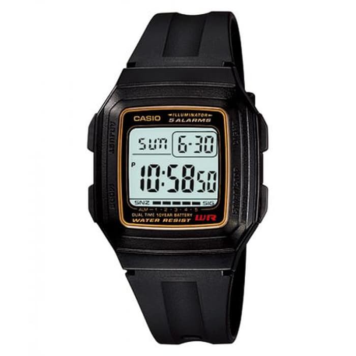 Jam Tangan Pria Wanita Casio Original F-201wa-9 Casio digital Unisex