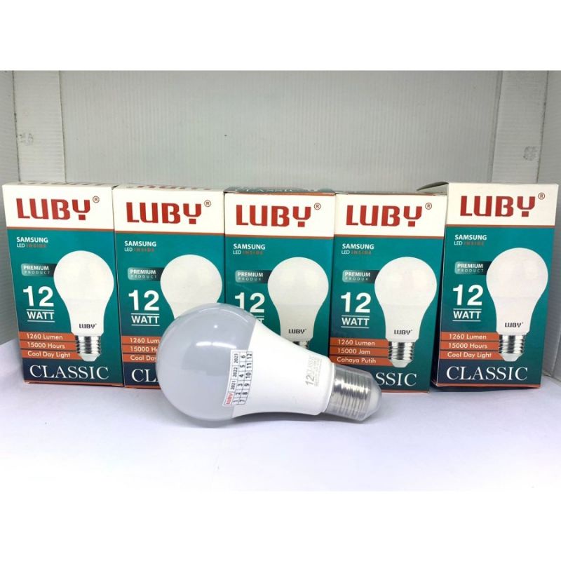 LAMPU LED BOHLAM LUBY CLASSIC 5W,7W,9W,12W,15W,18W,24W Lampu bulb garansi 1 tahun cahaya putih