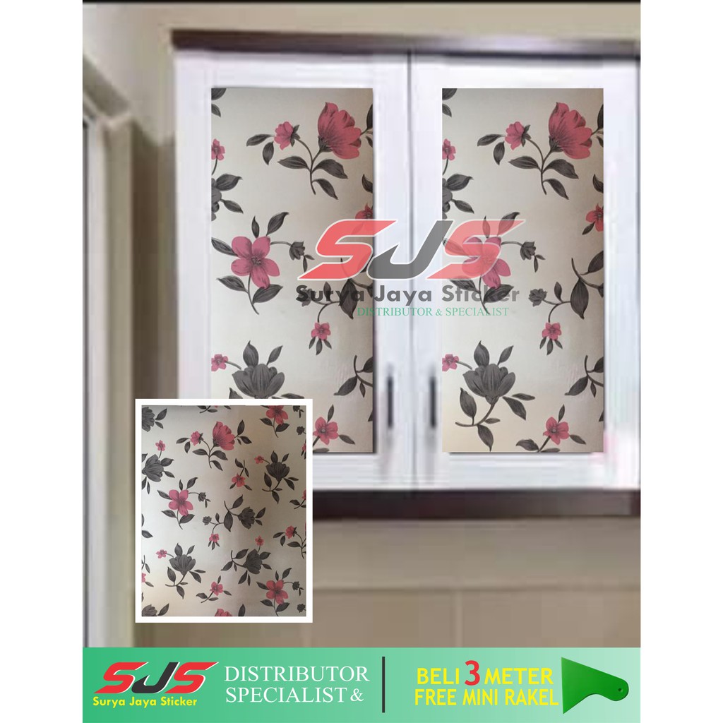 STICKER STIKER KACA BUNGA MERAH 90 Shopee Indonesia STICKER STIKER KACA BUNGA MERAH 90 Shopee Indonesia