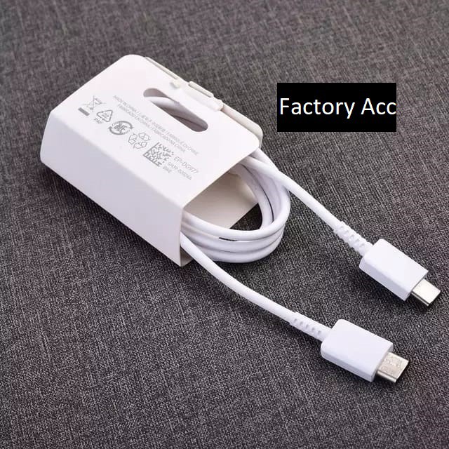 ORIGINAL KABEL DATA SAMSUNG S21 FE NOTE 20 ULTRA CABLE USB TYPE C TO TYPE C