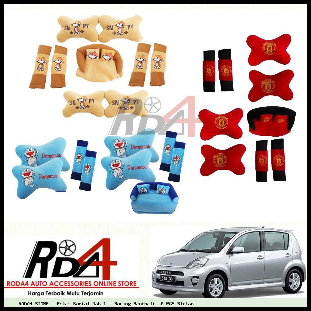 Paket Bantal Mobil - Sarung Seatbelt  9 PCS Sirion