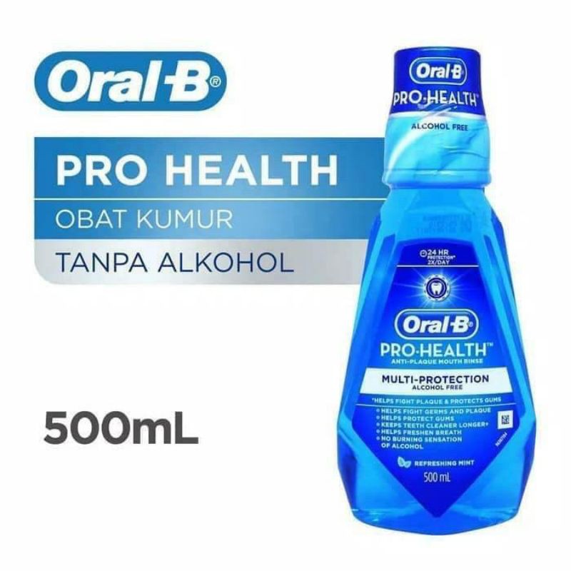 Jual ORAL-B MOUTHWASH PRO HEALTH MULTI PROTECTION 500ML | Shopee Indonesia