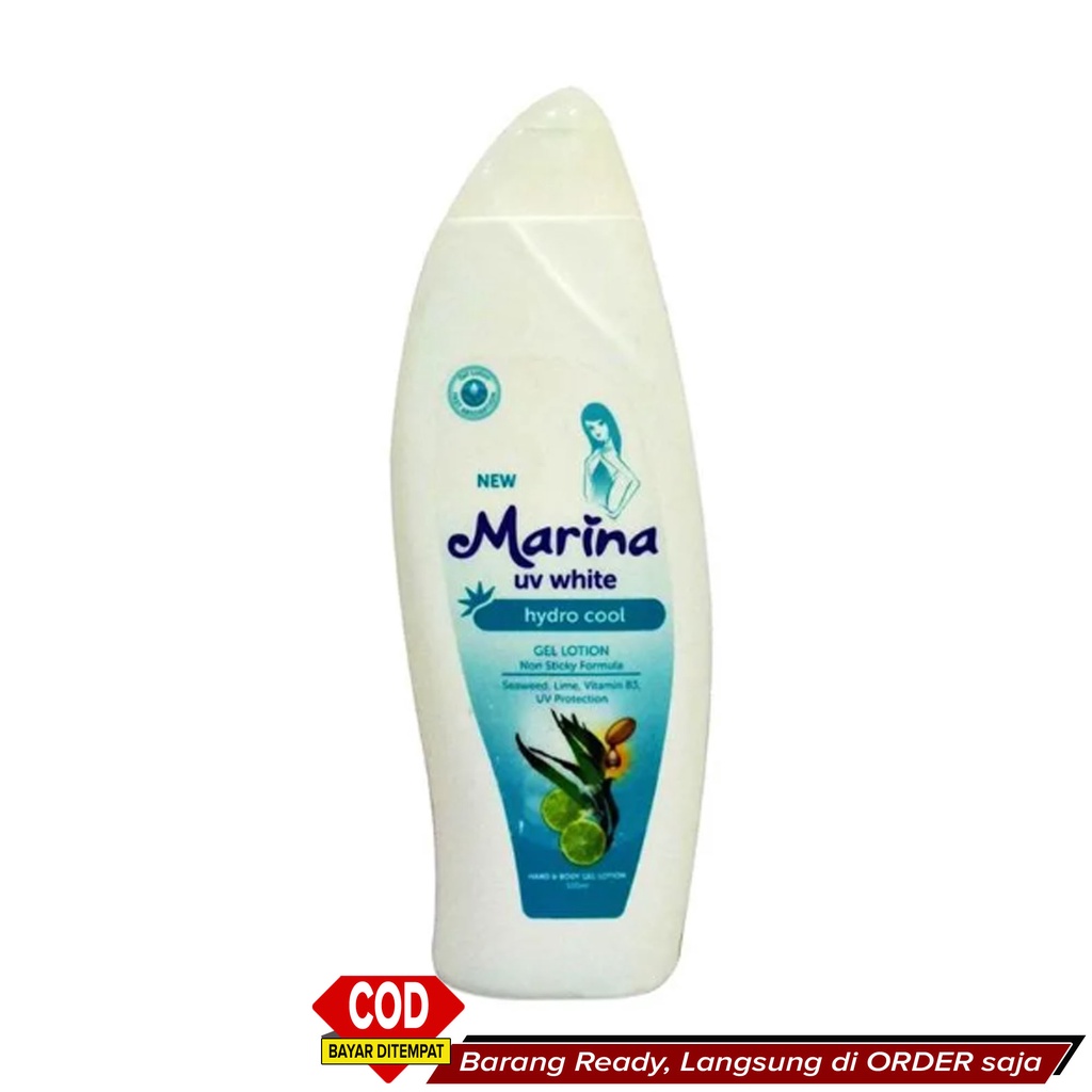 Best Seller HBL Pencerah Pelembab Cegah Keriput Anti sinar UV ~ Hand Body Lotion MARINA UV White Hyd
