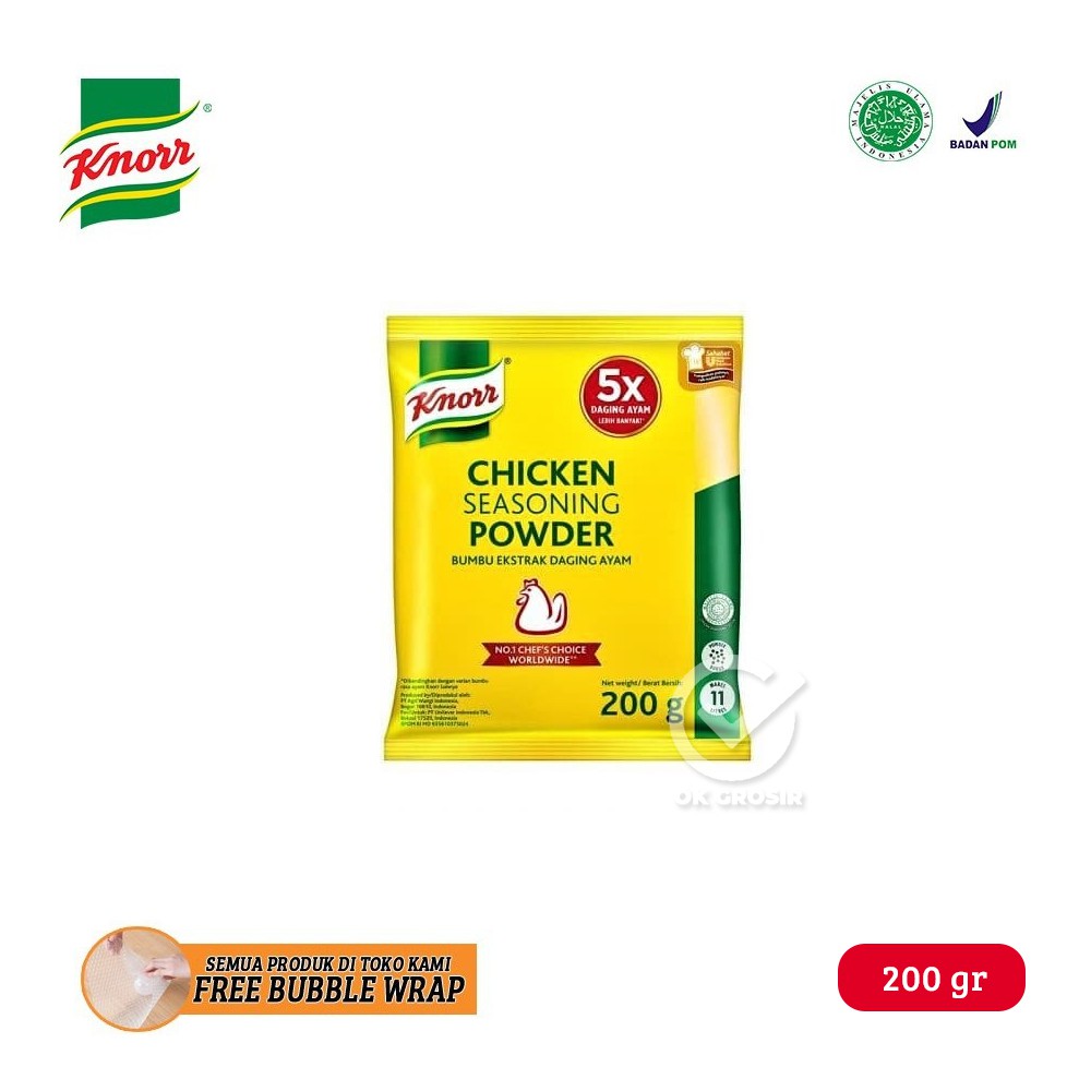 

Knorr Chicken Seasoning Powder / Bumbu Penyedap Rasa Ayam (200 gr)