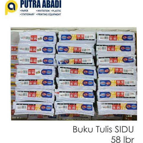 

Buku Tulis SIDU 58 Lembar Isi 10 Buku Ukuran Kwarto