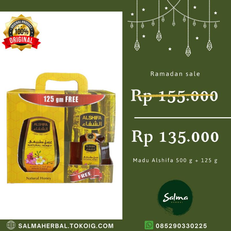 

Madu Alshifa 500 gram free 125 gram