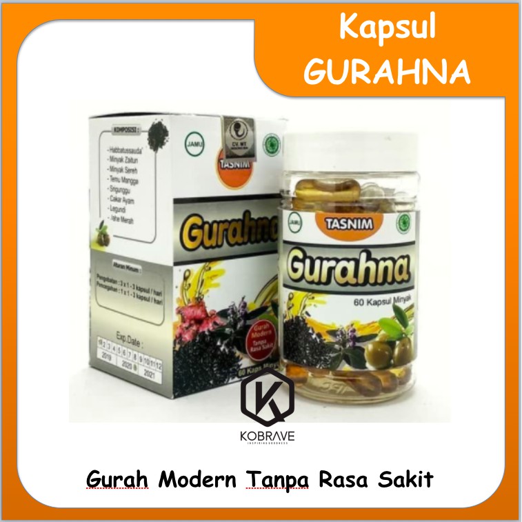 [ORIGINAL] Herbal Kapsul Gurah Kapsul Gurahna Herbal Gurah Alami Tanpa Rasa Sakit