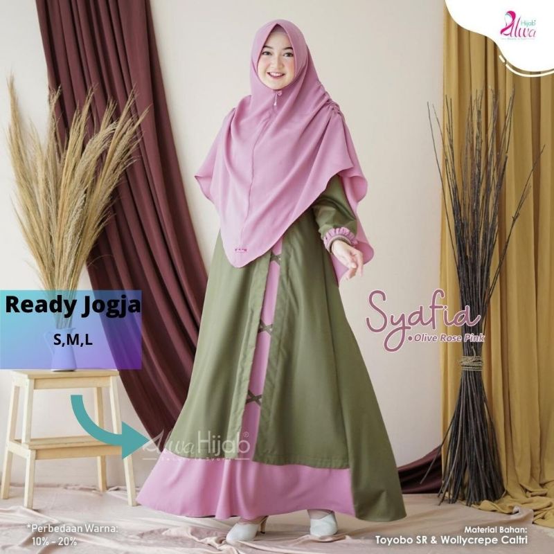 Gamis Syafia Set Ori By Alwa Hijab