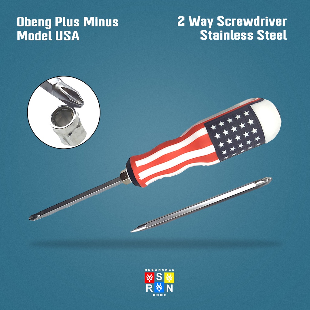 Obeng Karet 4&quot; Bolak Balik USA Amerika Resonance Home