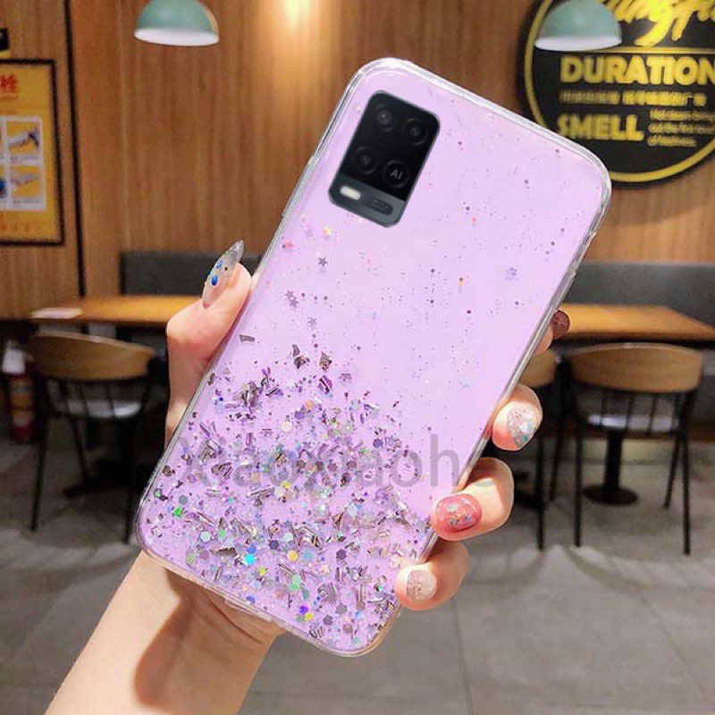 Oppo A16 A54 A55 5G 2021 Casing Soft Case Tpu Bahan Premium Glitter Glossy