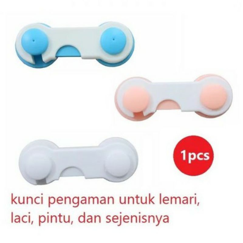 Pengaman Laci Lemari Pintu Kulkas Baby Safety Lock Band Kunci Pengaman Tambahan Lemari serbaguna dan kuat