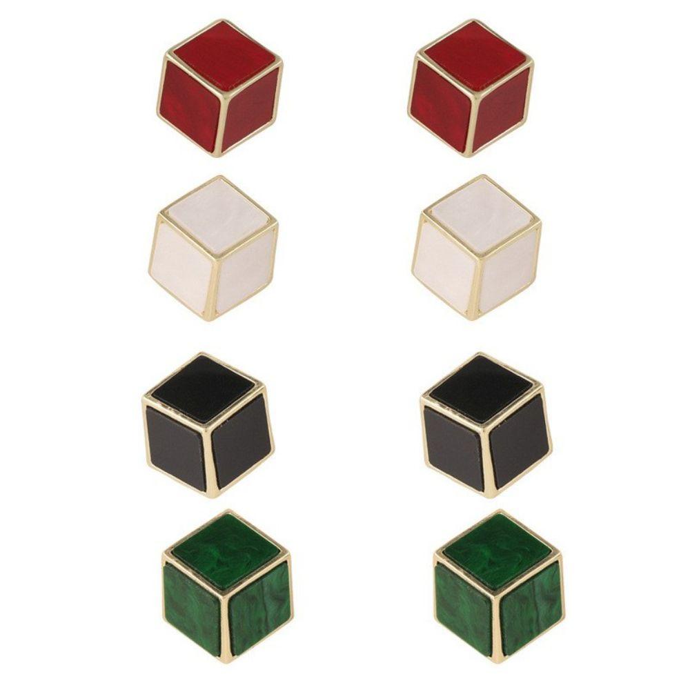 Mxbeauty Anting Stud Wanita Fashion Sederhana Menetes Minyak Geometris Vintage Piercing Ear Stud