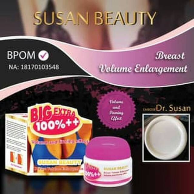 DR SUSAN PEMBESAR DAN PENGENCANG PAYUDARA BPOM RESMI ORIGINAL - SUSAN BEAUTY BPOM