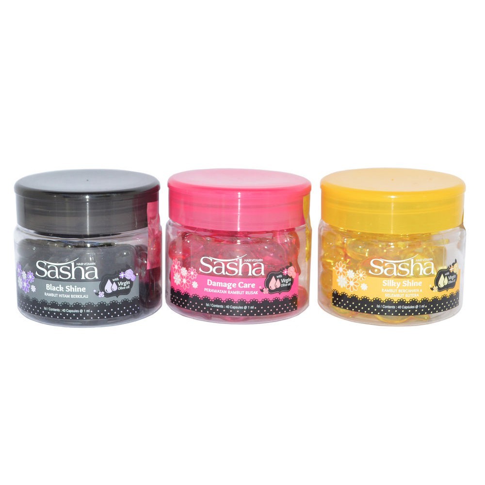 Jual Sasha Hair Vitamin Jar isi 40 capsules Shopee Indonesia