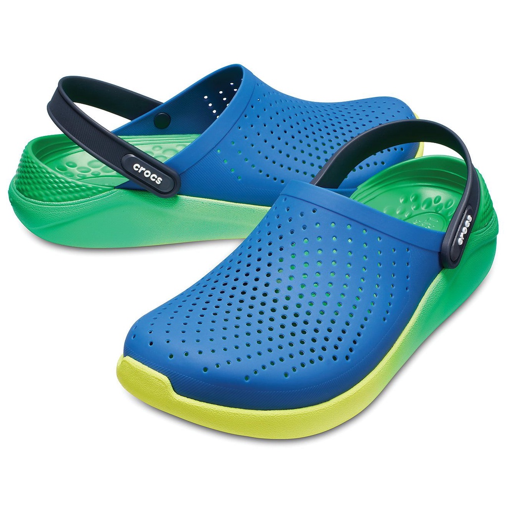 Crocs Literide Clog 2 Unisex Pria dan Wanita Original - BlueGreen