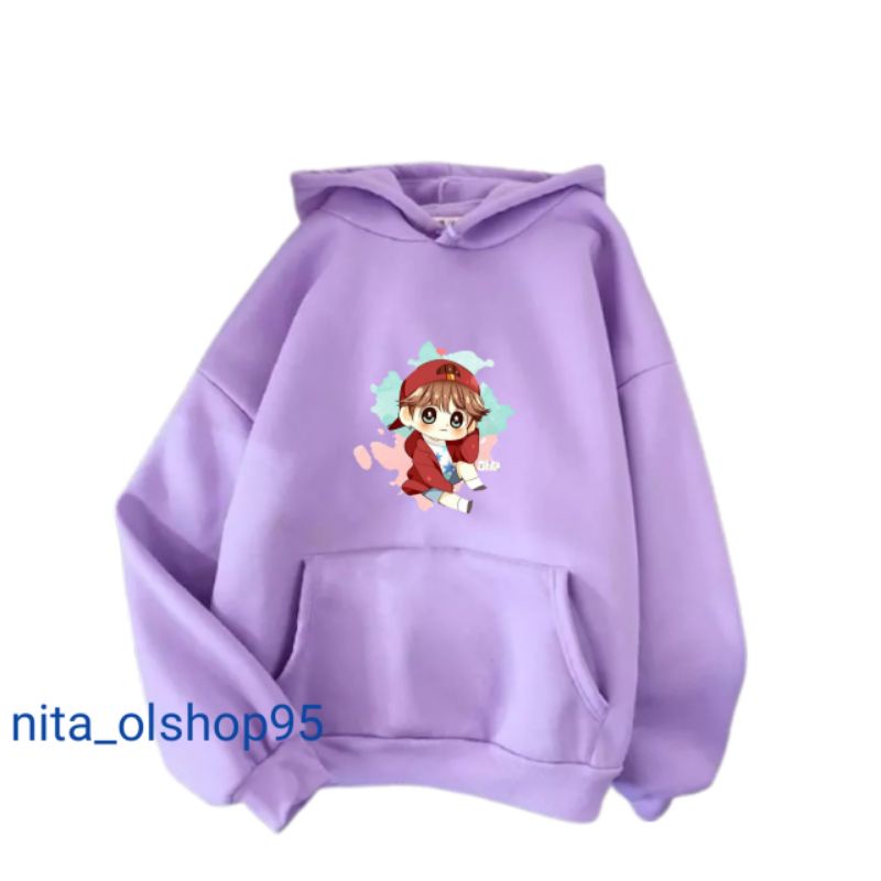 sweater anak lucu, sweater anak karakter BTS