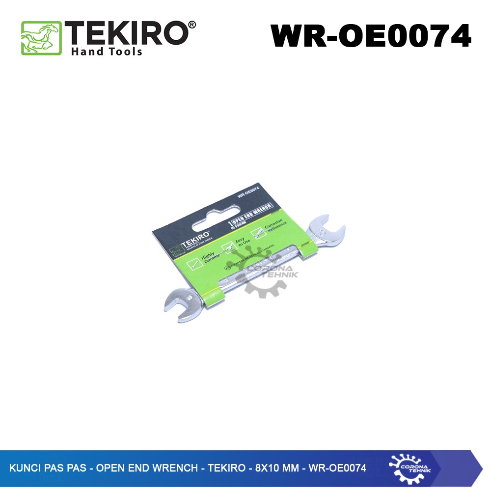 WR-OE0074 - Kunci Pas Pas - Open End Wrench - Tekiro - 8x10 mm