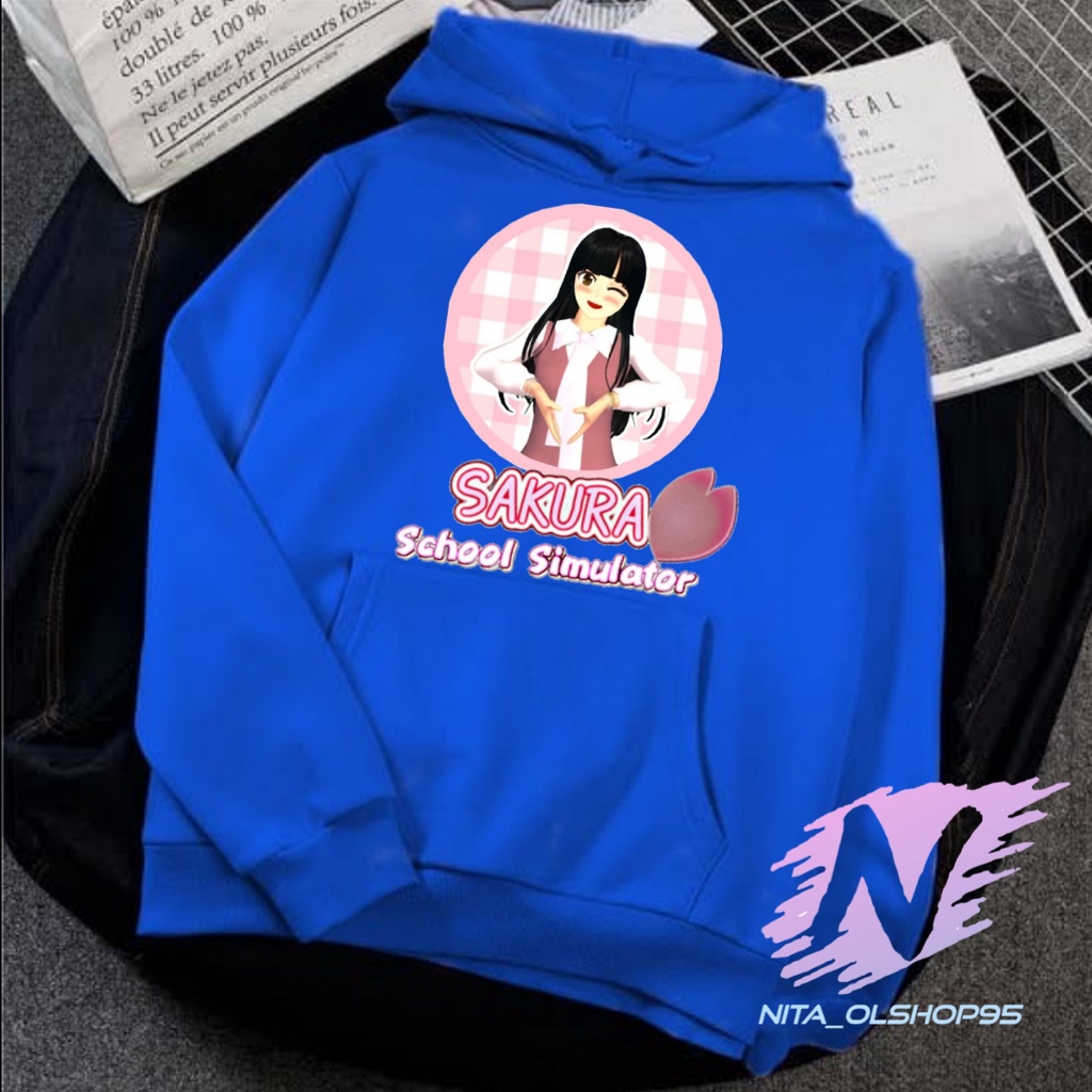 hoodie sakura school simulator love sweter anak sakura school simulator