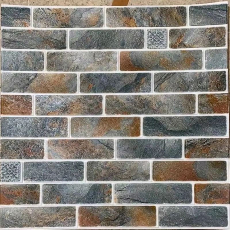 wallpaper foam premium permukaan timbul motif batu alam real