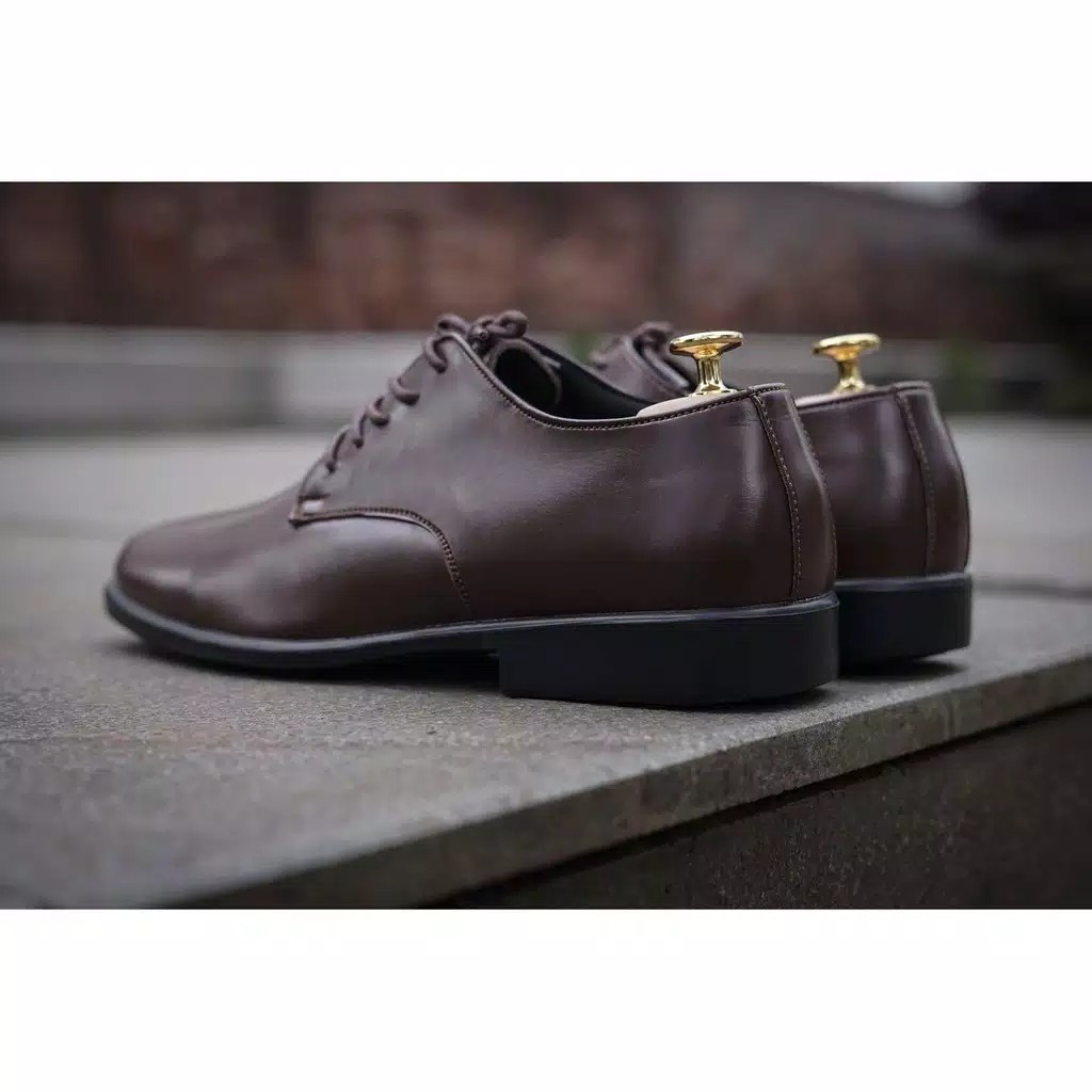 DERBY BROWN |FORIND x Worka| Sepatu Pantofel Formal Kasual Kerja Kuliah Pria/Cowok/Men Ori Lokal