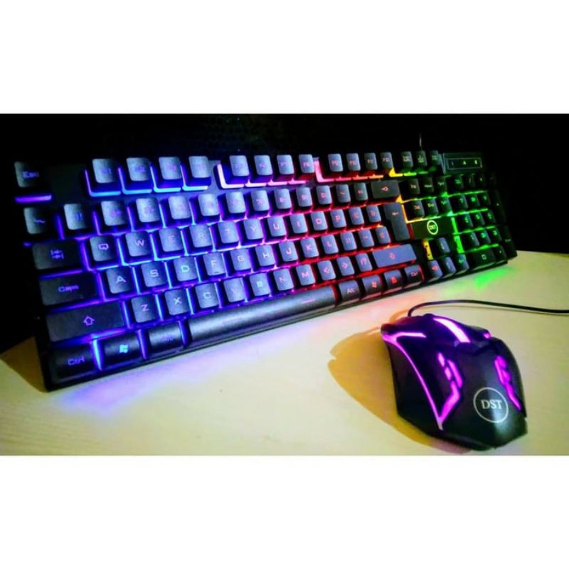 Keyboard Mouse RGB Led Dst Rainbow