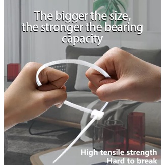 

Kabel Tis 50cm / Cable Ties 50 cm / Kabel tarik / Kabel pengikat 4.8x500 mm (100PCS)