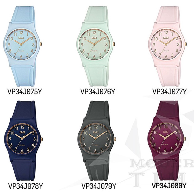 Q&amp;Q Original Jam Tangan Wanita VP34J Series - Jam Tangan Unisex - Karet