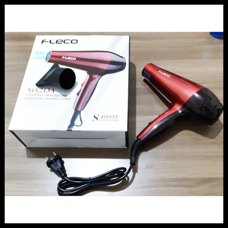 Hair Dryer Fleco 213A 400W Besar - Pengering Rambut Travel Hairdryer Original