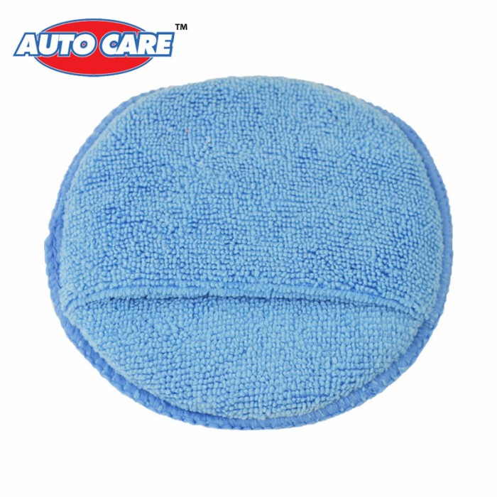 Kain Busa Microfiber Mobil Applicator Wax Pad Anti Baret