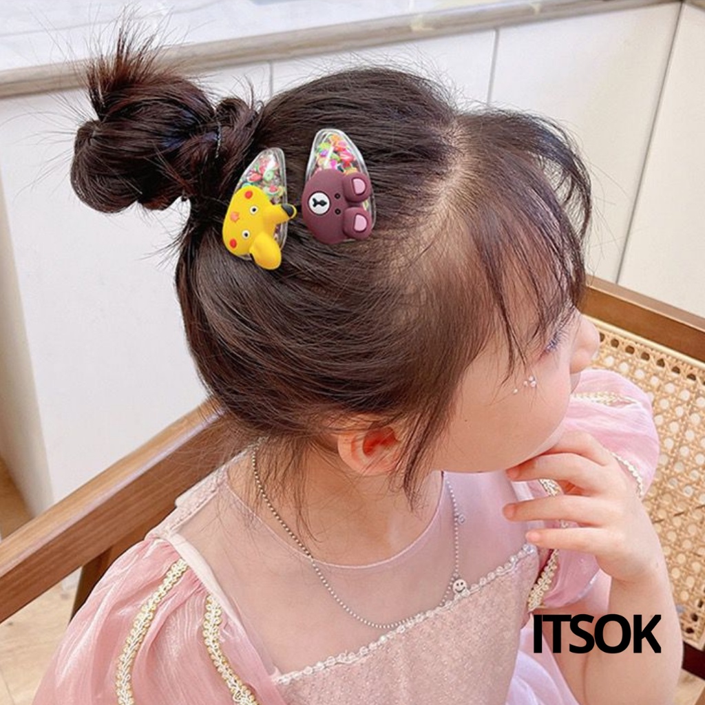 ITSOK JEPITAN RAMBUT ANAK 1 SET 5 PCS  / JEPIT RAMBUT KOREA / JEPITAN LUCU / JEPITAN IMPORT