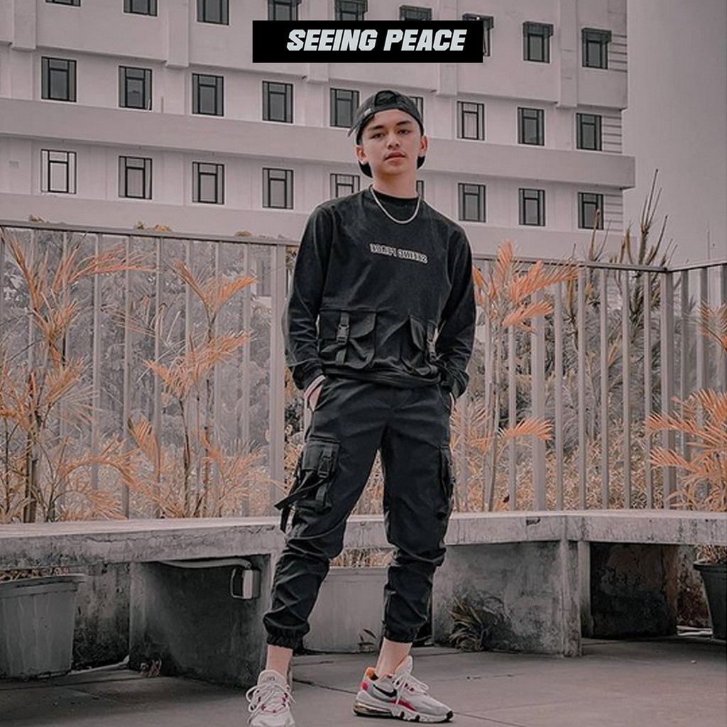 Geso x Seeing Peace - Oversize Sweater One Tone
