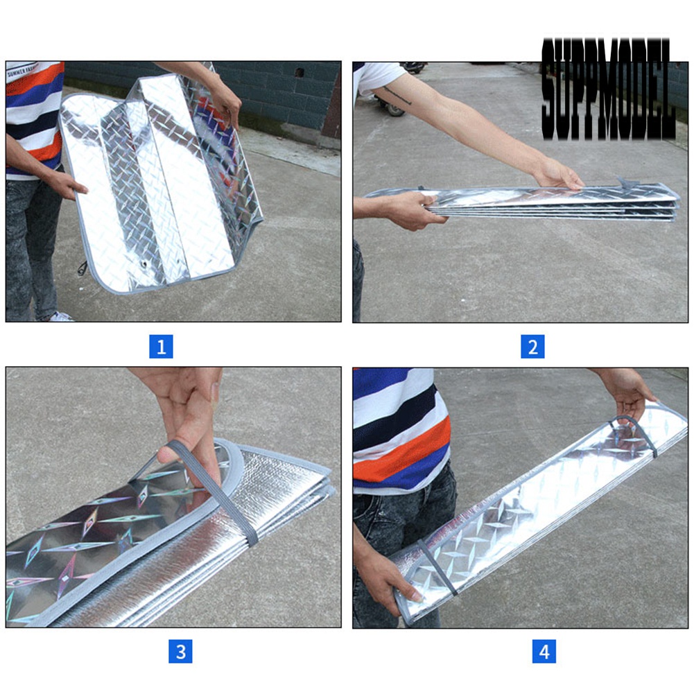 Cover Pelindung Kaca Depan Mobil Anti UV / Hujan / Debu Bahan Tebal
