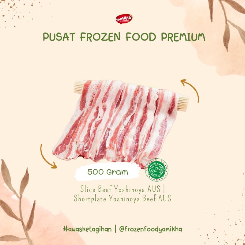 

SLICE BEEF FAT IMPORT AUS/NZ/US PREMIUM / REGULER 500gr