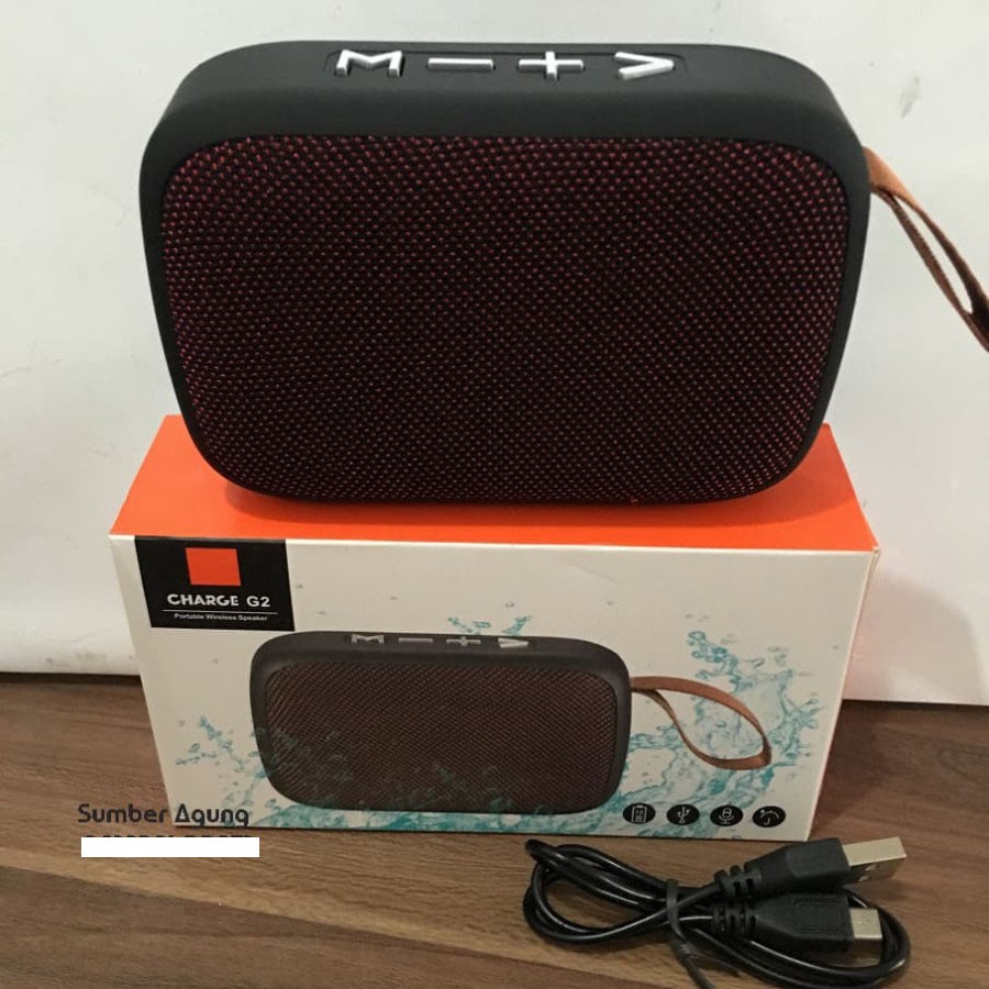 Portable Wireless Speaker Ringan Compact Fleco G2 Bluetooth USB Memori