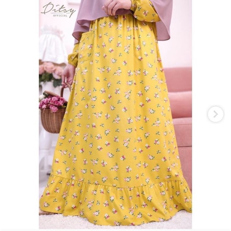 Termurah Ditsy Official Night Gown Elsine Yellow Size S Edisi Bulan September