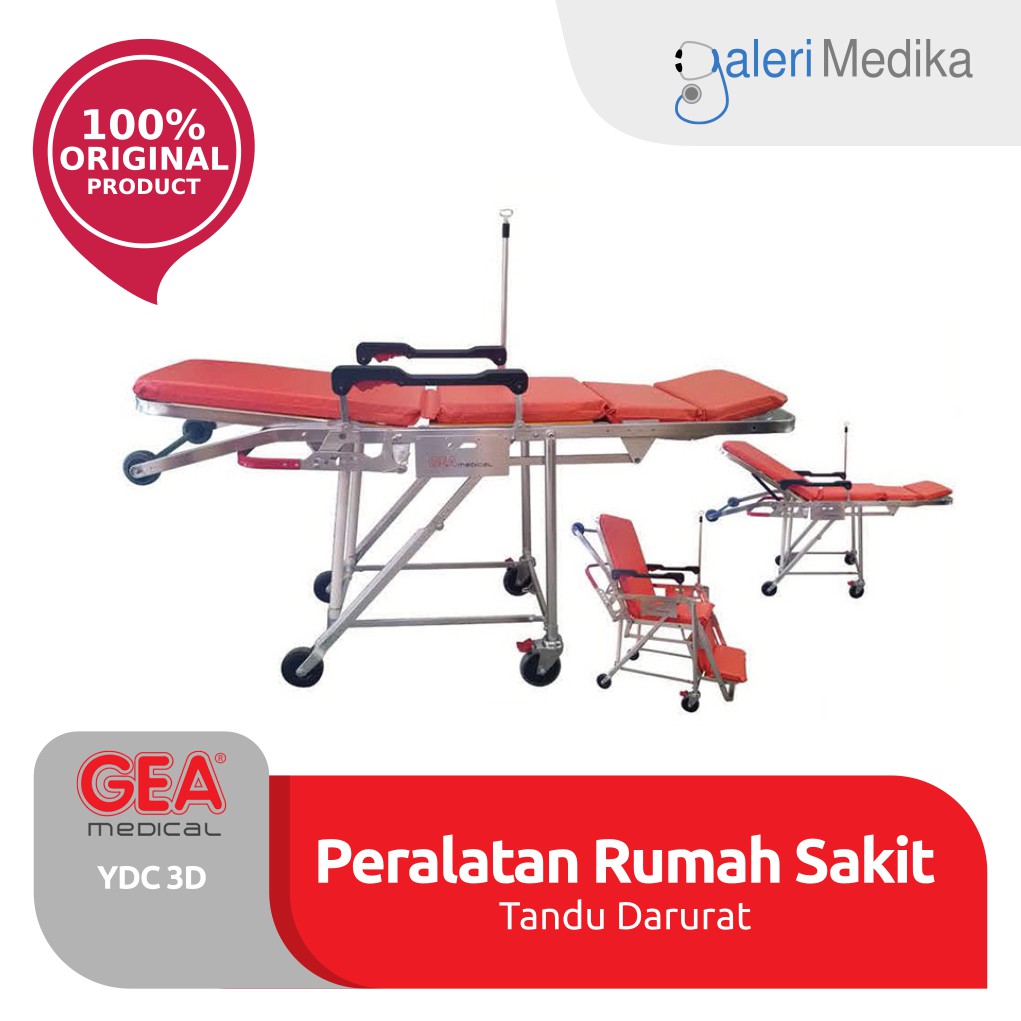 GEA YDC 3D Emergency Stretcher Ambulance - Brankar Multipurpose Stretcher