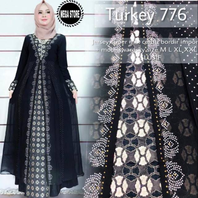 Gamis Abaya Turki 776 Ori Mega Store Abaya Arab