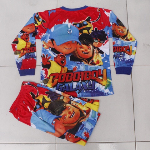 Setelan baju celana boboi boy 2-7 thn