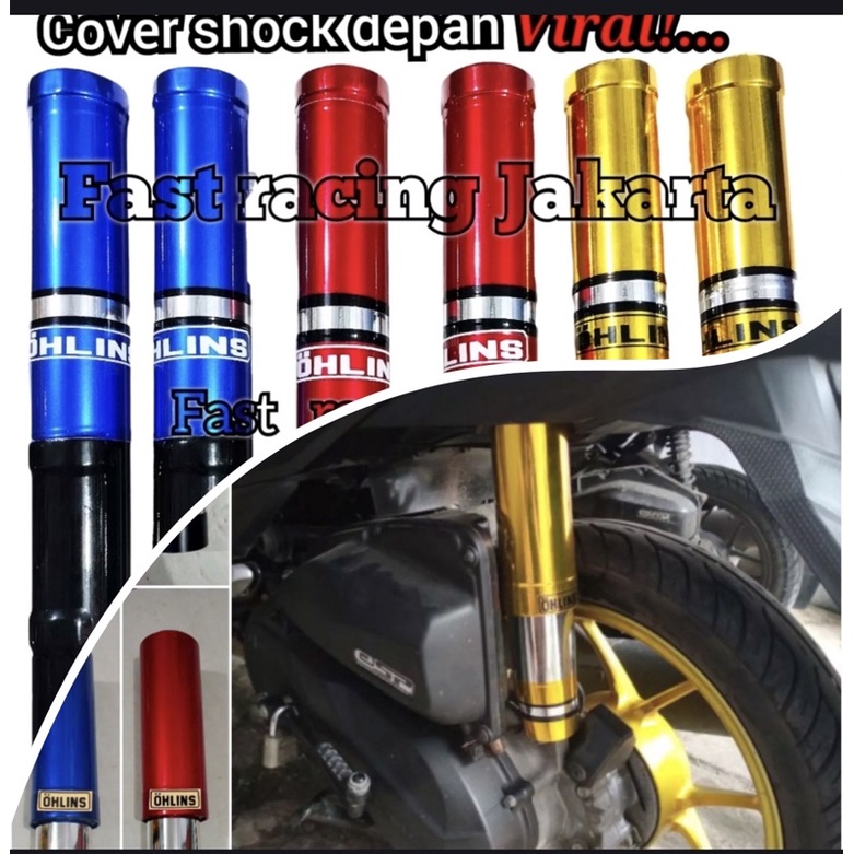 COVER SHOK SHOCK DEPAN BELAKANG MATIC HONDA BEAT VARIO SCOOPY GENIO DAN MIO XEON FINO SOUL - GOLD