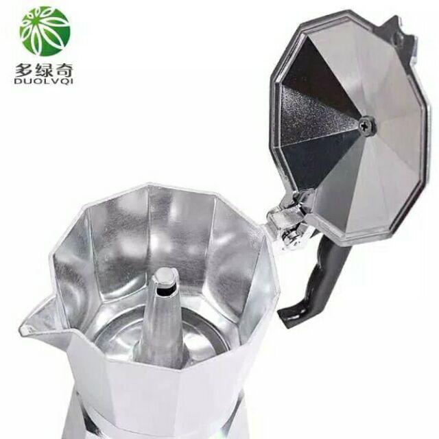 Teko Kopi Alumunium Moka Pot Aluminium 150ml Cp0150al