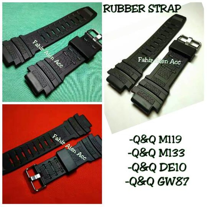 RUBBER STRAP TALI JAM TANGAN QQ Q&Q GW87 TALIJAM GW-87
