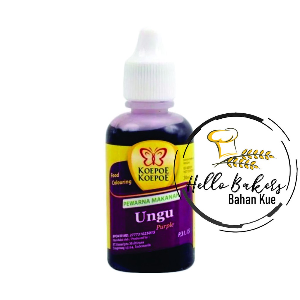 

PEWARNA UNGU 30 ML KOEPOE KOEPOE / FOOD COLORING / KOEPOE UNGU