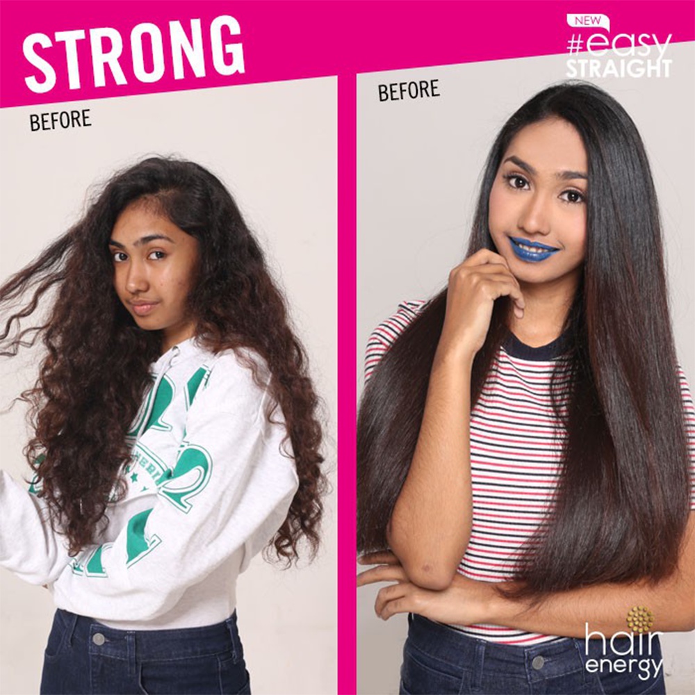 ❤ BELIA ❤ MAKARIZO Easy Straight DIY Kit | Pelurus Rambut EasyStraight | Mild Medium Strong 80 120 | BABY BUNNY