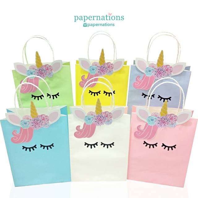 

Paper Bag Unicorn / Unicorn Paper Bag / Goodie Bag Unicorn