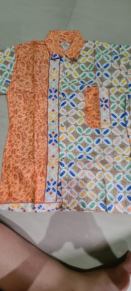 Seragam Batik Anak Kemeja Batik Hem Anak Pria  Motif Kawung