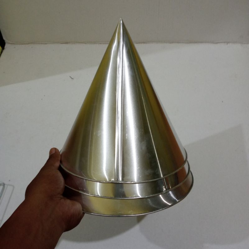 Cetakan tumpeng polos Loyang tumpeng alumium di jual satuan dan set ukuran 20,22,24cm