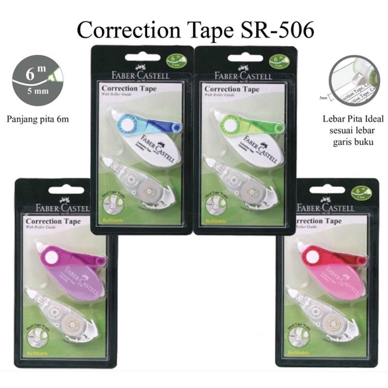 

CORECTION TAPE + REFIL FABER CASTEL SR 506 (169463R)