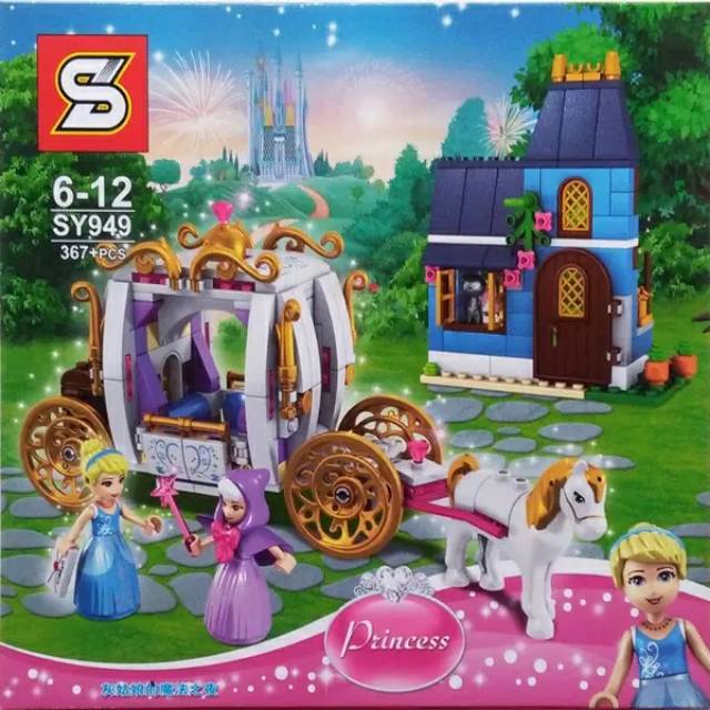 Bricks Disney Princess Kereta Kencana SY 949 SY949 Cinderella Enchanted Evening