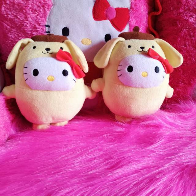 Pl boneka yellow hello kitty (2pcs )